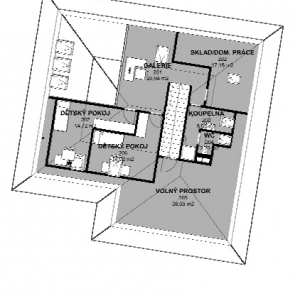 08_Studie pudorys 2NP